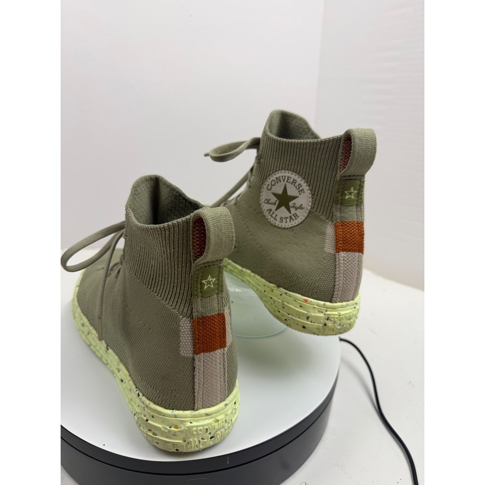 Converse Chuck Taylor All Star Crater Knit Olive Green Mens 8.5 W10.5 High Ankle - Picture 4 of 16